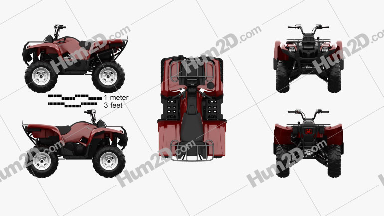 Yamaha Grizzly 700 2013 PNG Clipart