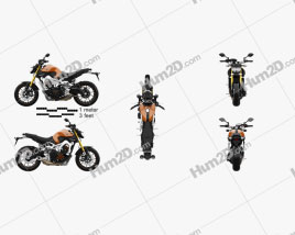Yamaha MT-09 2014 Motorcycle clipart