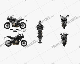 Yamaha MT-07 Tracer 2016 Motorcycle clipart
