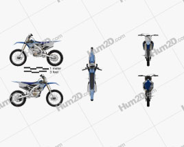 Yamaha YZ250F 2017 Motorrad clipart