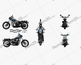 Yamaha Bolt 2016 Motorcycle clipart