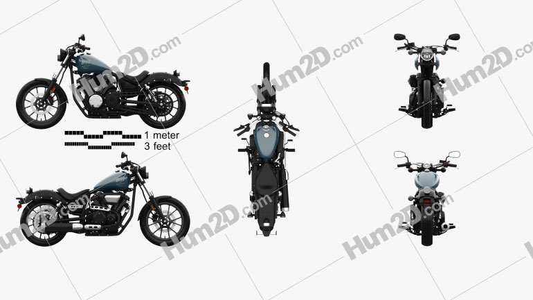 Yamaha Bolt 2016 Motorcycle clipart