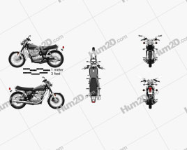 Yamaha SR400 2015 Motorrad clipart