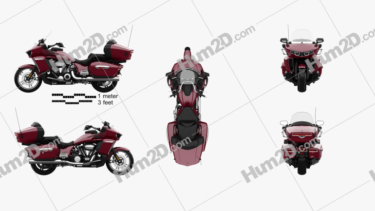 Yamaha Star Venture 2018 Motorcycle clipart