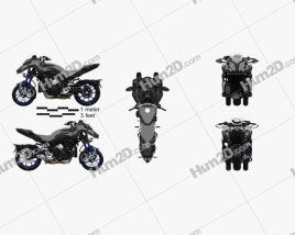 Yamaha Niken 2018 Motorcycle clipart