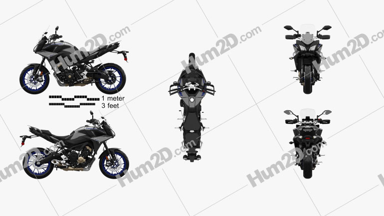 Yamaha MT-09 Tracer 2018 Blueprint