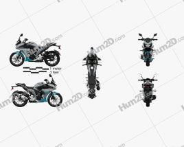 Yamaha Fazer 25 2018 Motorcycle clipart