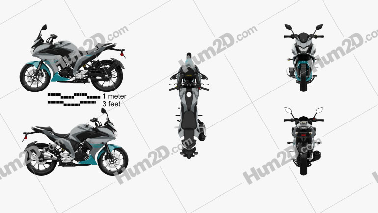 Yamaha Fazer 25 2018 Motorcycle clipart