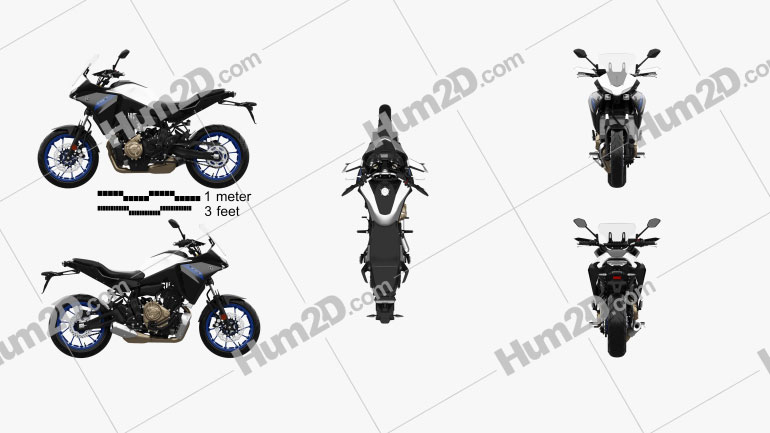 Yamaha Tracer 700 2020 Moto clipart