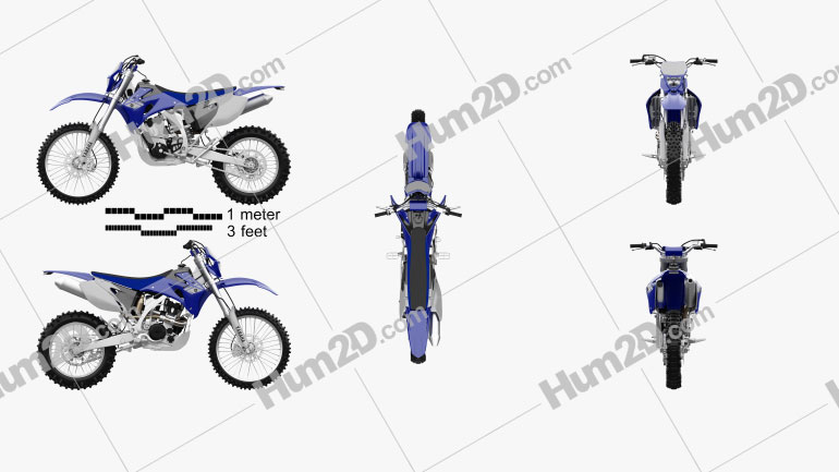 Yamaha WR250F 2007 Motorcycle clipart
