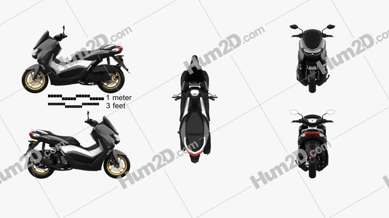 Yamaha NMAX 155 2020 Motorcycle clipart