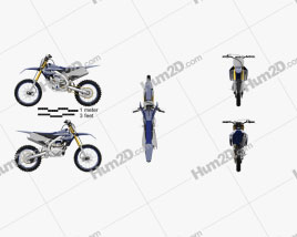 Yamaha YZ450F 2020 Moto clipart