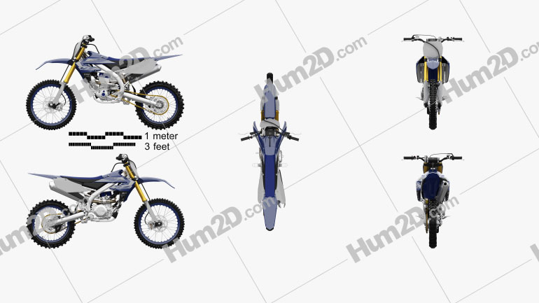 Yamaha YZ450F 2020 Moto clipart