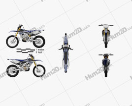 Yamaha WR450F 2016 Motorcycle clipart