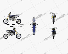 Yamaha YZ65 2019 Motorcycle clipart