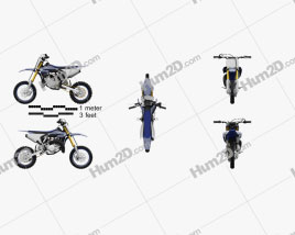 Yamaha YZ65 2019 Motorrad clipart