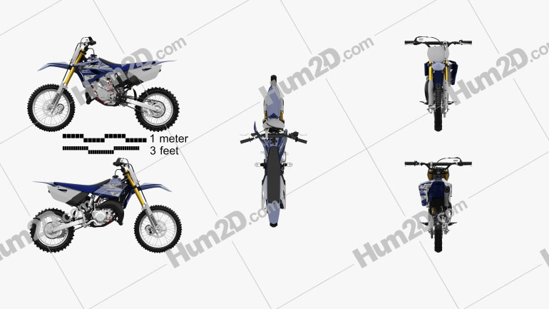 Yamaha YZ85 2015 Motorcycle clipart