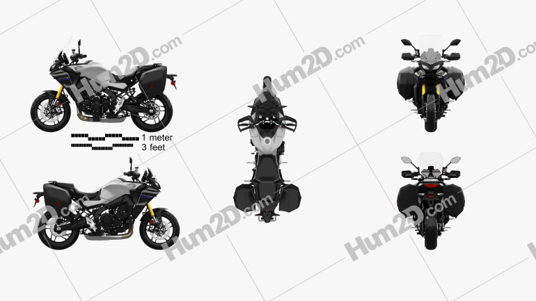 Yamaha Tracer9 GT 2021 Clipart Image