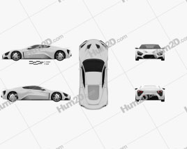 Zenvo ST1 2010 car clipart