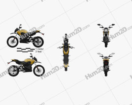 Zero Motorcycles DS ZF 2014 Motorrad clipart