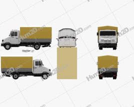 ZIL Bychok 5301 AO Truck 1996 clipart
