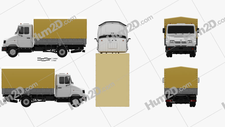 ZIL Bychok 5301 AO Truck 1996 PNG Clipart
