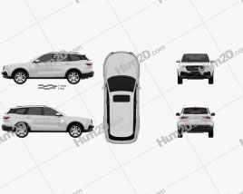 Zotye T800 2018 car clipart