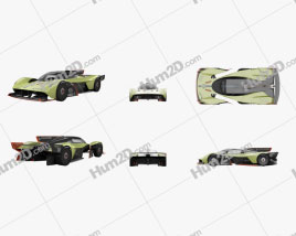 Aston Martin Valkyrie AMR Pro 2020 car clipart