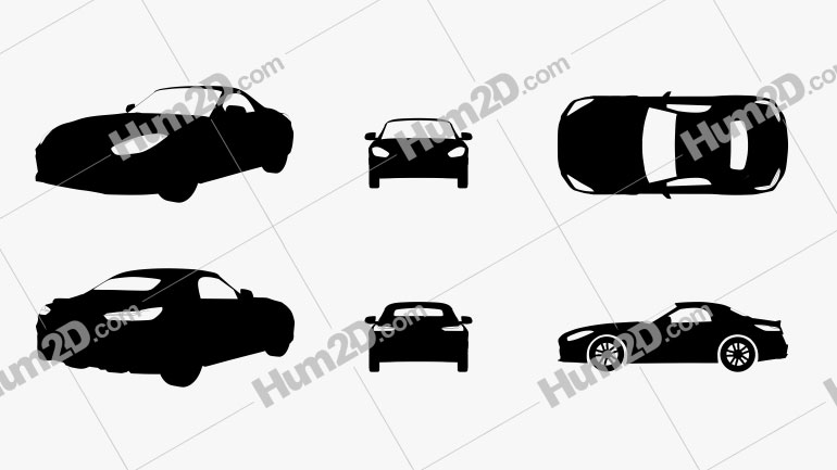 BMW Z4 Roadster Silhouette car clipart