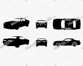 Dodge Challenger SRT Hellcat Silhouette car clipart
