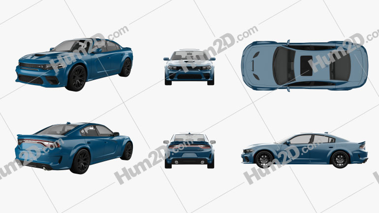 Dodge Charger SRT Hellcat car clipart