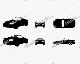 Honda S2000 Silhueta car clipart