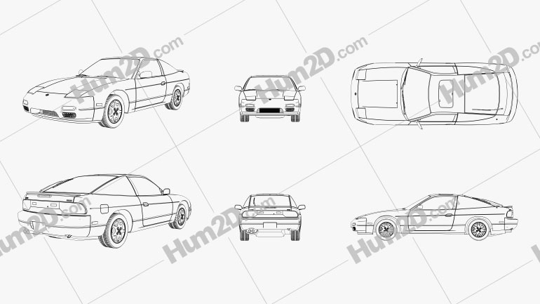 Nissan ClipArt Images And Blueprints For Download In PNG PSD Hum2D