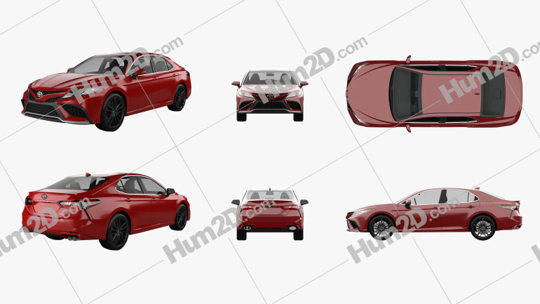 Toyota Camry XSE 2021 car clipart